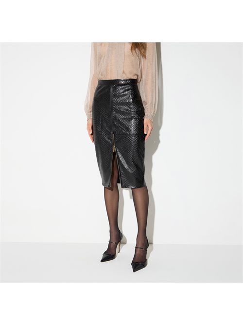 Gonna con trama a squame ELISABETTA FRANCHI | GO24467E2/110